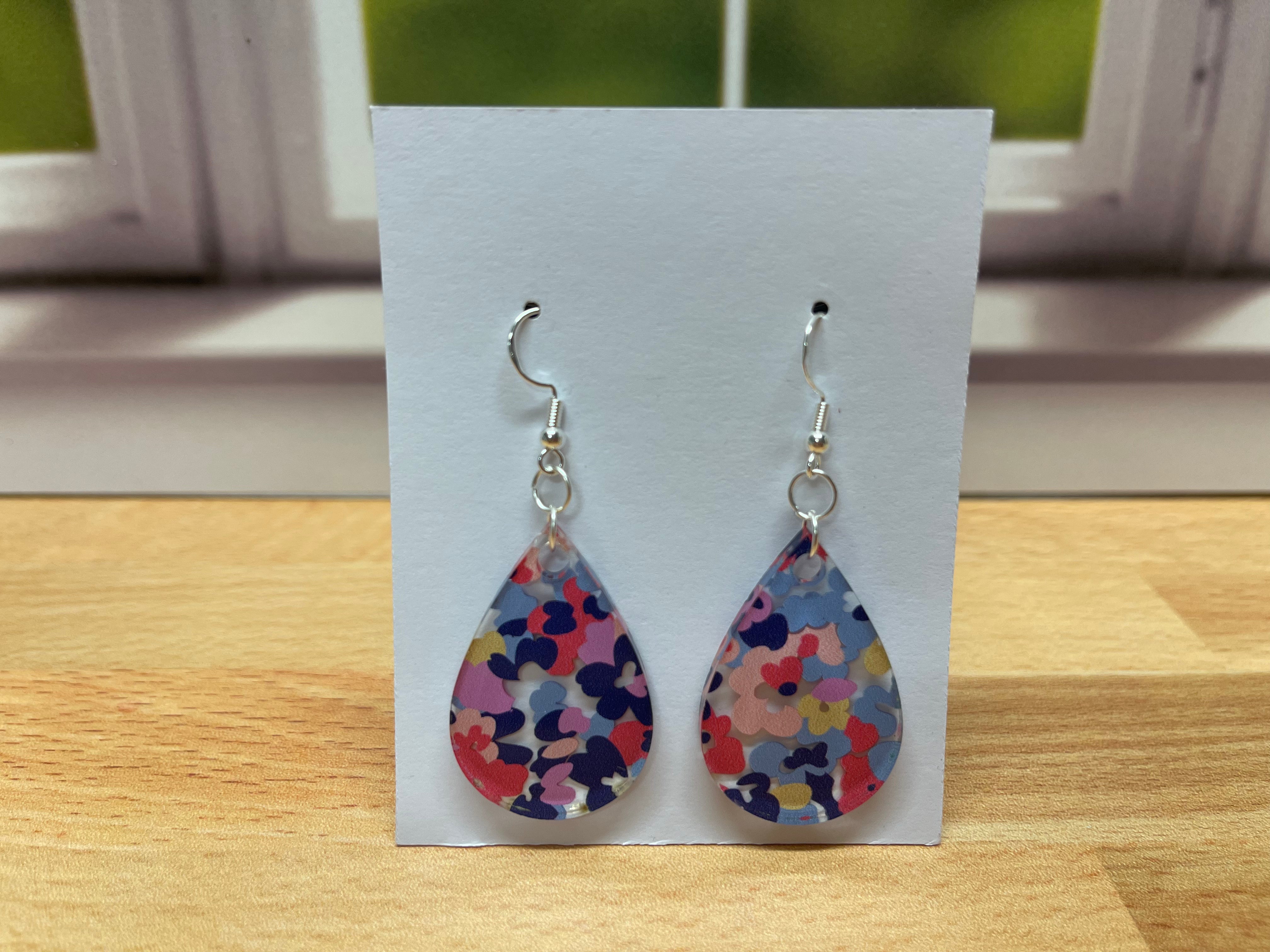 Rainbow Floral Earrings