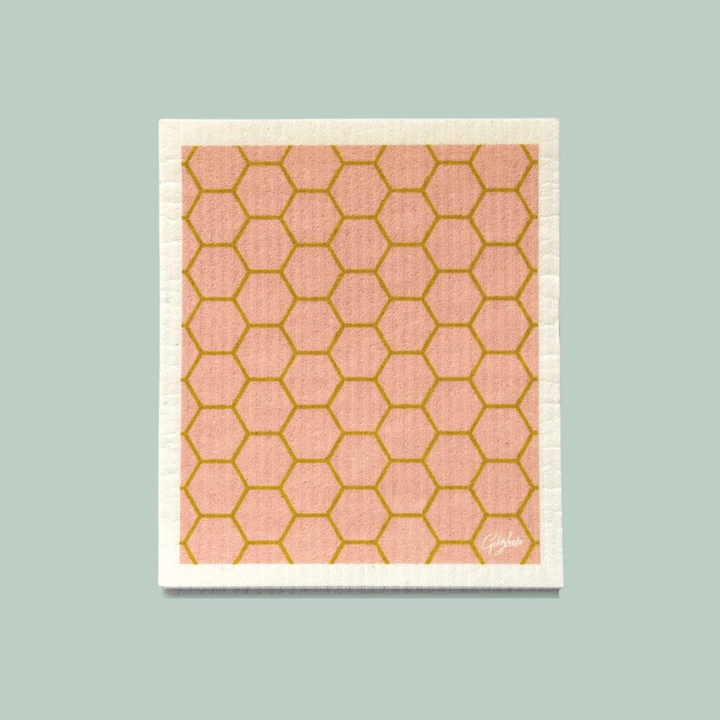 Honeycomb Rosé Swedish Dishcloth
