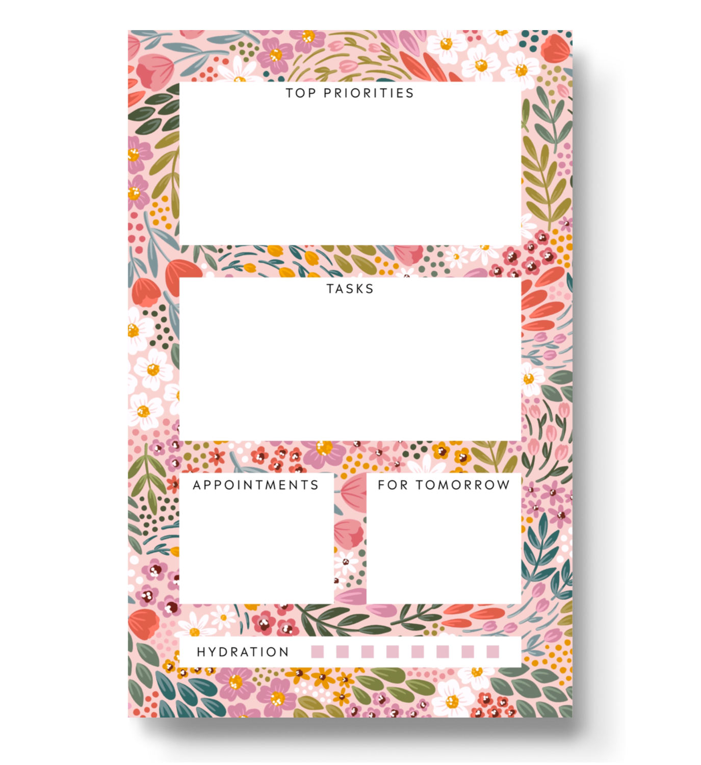 Summer Meadow Daily Planner Notepad