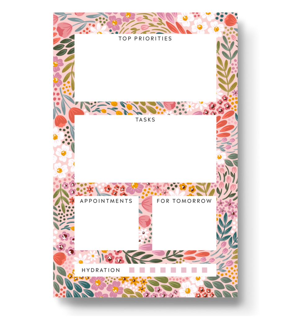Summer Meadow Daily Planner Notepad