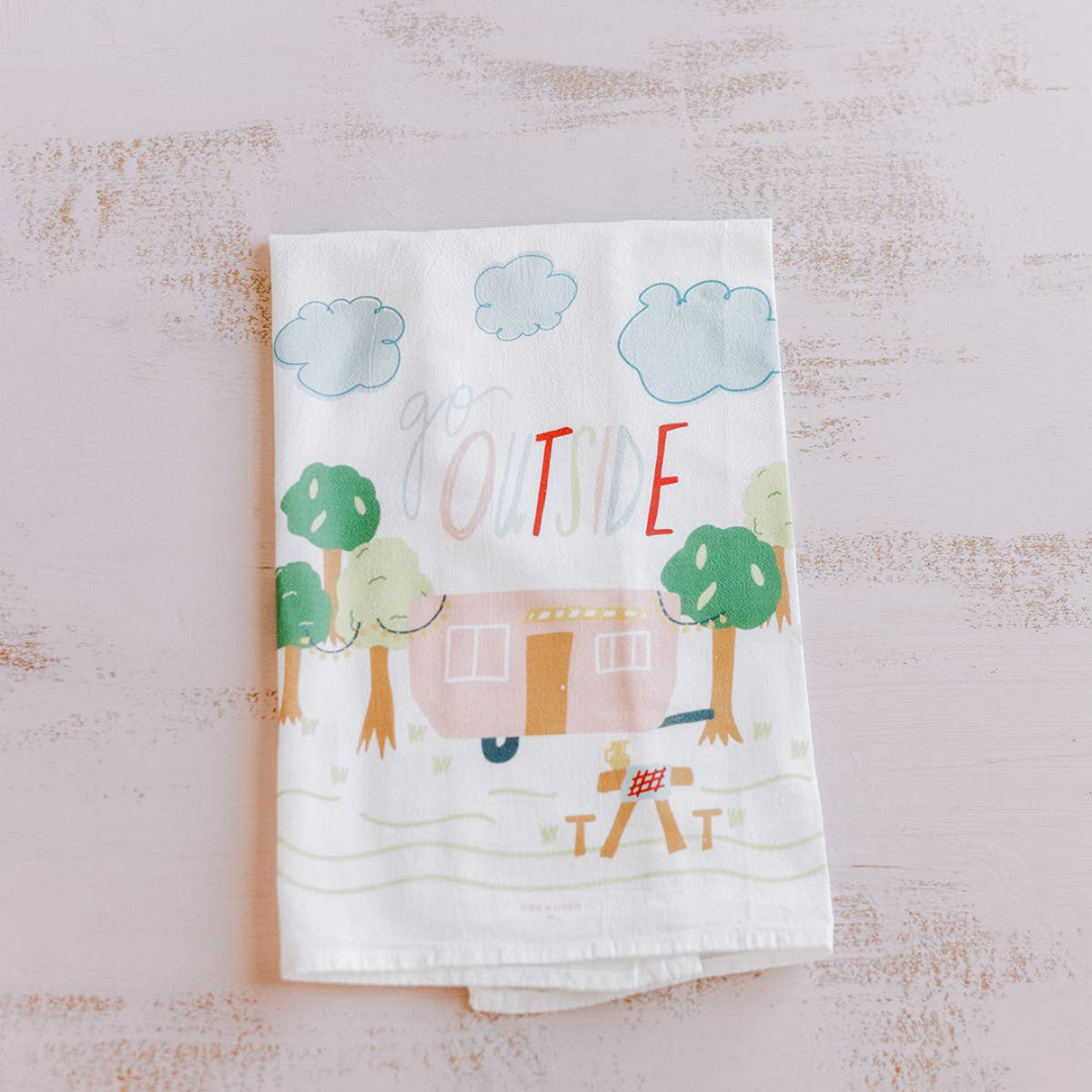 Go Outside - Flour Sack Towel