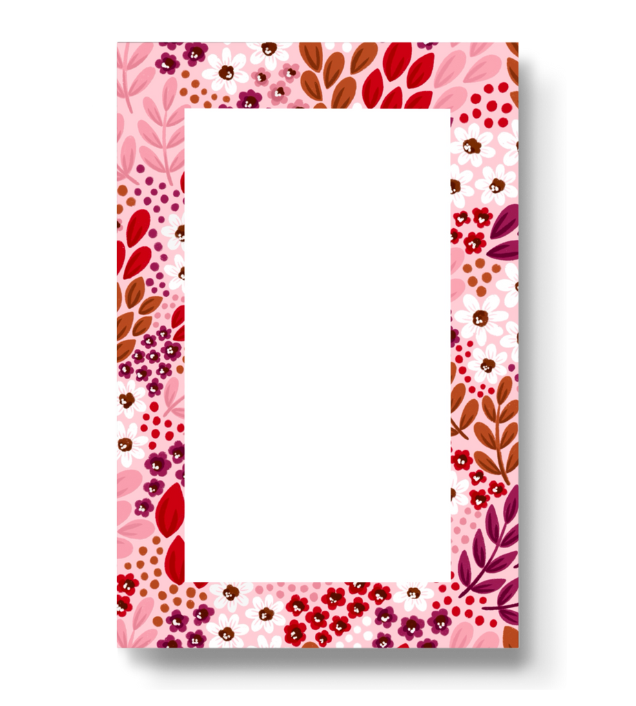 Sangria Floral Notepad, 4x6 in.