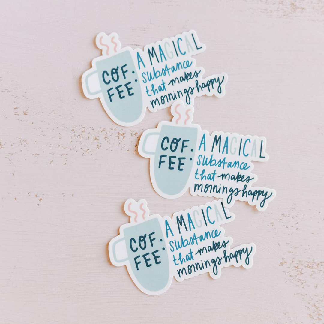 Coffee: A Magical Substance Sticker