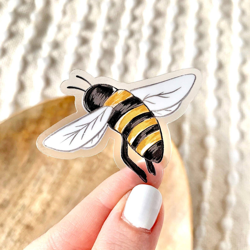 Clear Honey Bee Sticker